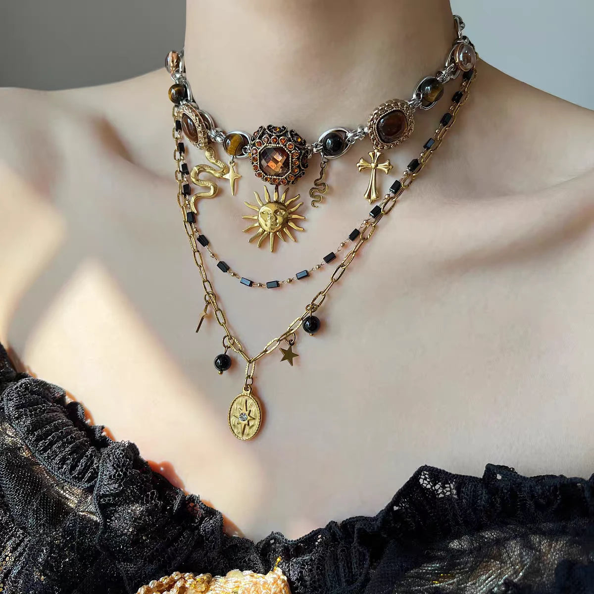 Bohemian Whimsy Charm Necklace