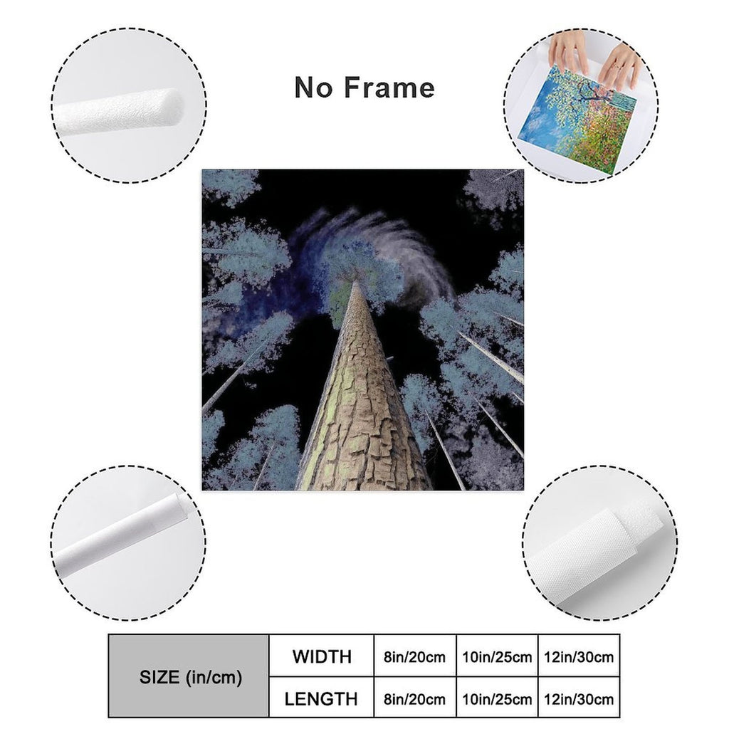 Surreal Forest Canopy Gallery Canvas Print (Square 1:1)