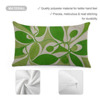 Artistic Green Flora Ultra-Soft Lumbar Pillow Cover