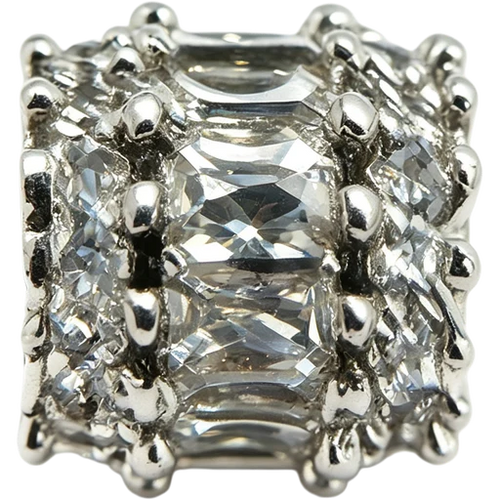 Clear Crystal Square Spacer single bead