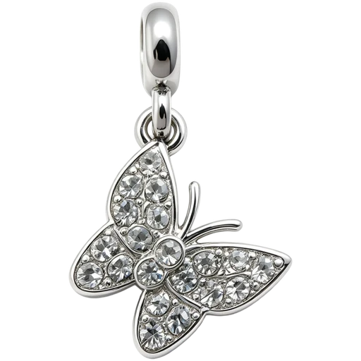 Crystal Butterfly Charm