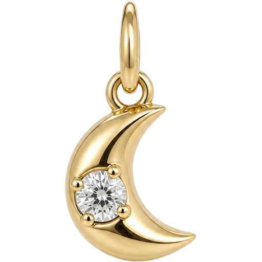 Crystal Crescent Charm