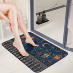 Midnight Stargazer Rounded Diatomite Bath Mat