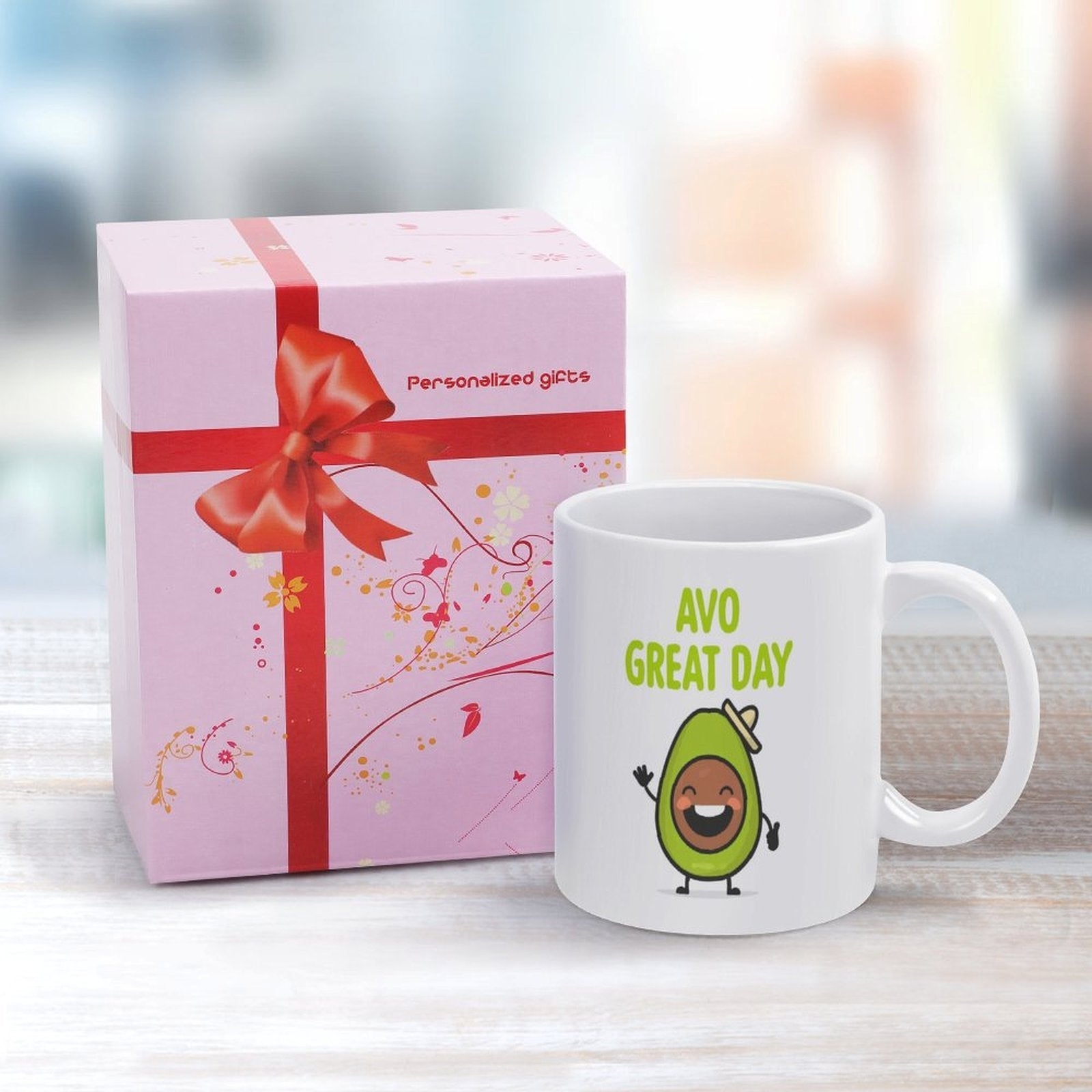 Avo Great Day Funny Avocado Ceramic Coffee Mug