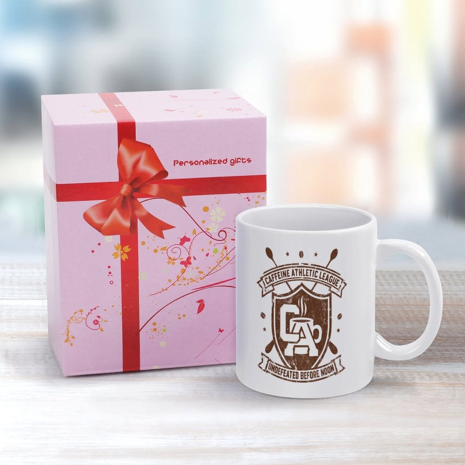 Caffeine Athletic League 'Undefeated Before Noon' Coffee Mug