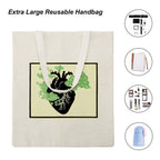 Anatomical Heart Bonsai Canvas Tote Bag