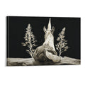 Mystical Midnight Unicorn Framed Canvas Art Wall Decor