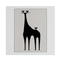 Surrealist Silhouette Giraffe | Gallery Canvas Print (Square 1:1)