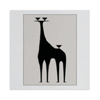 Surrealist Silhouette Giraffe | Gallery Canvas Print (Square 1:1)