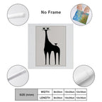 Surrealist Silhouette Giraffe | Gallery Canvas Print (Square 1:1)