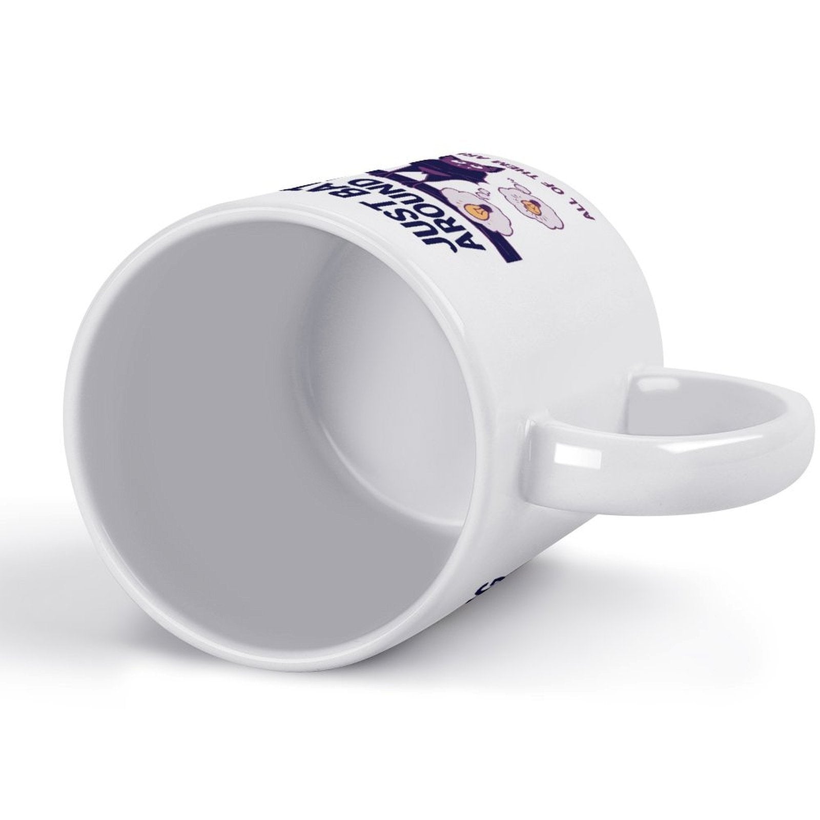 Just Batting Around Ideas Funny Bat Coffee Mug - Relatable Office Humor