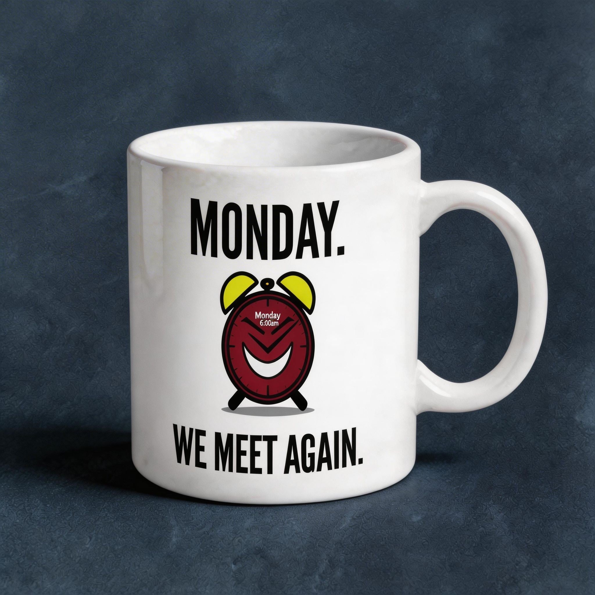 Monday We Meet Again Alarm Clock Coffee Mug