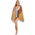 Desert Sun & Earth Tones Abstract Beach Towel