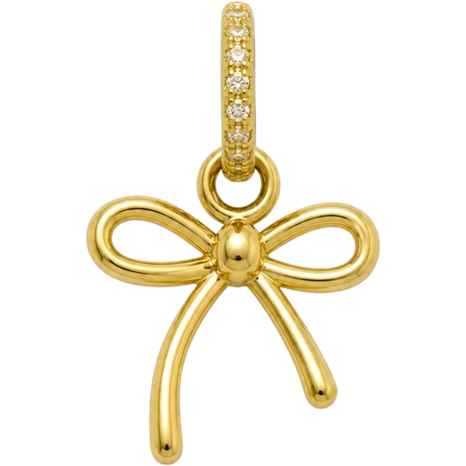 Gold Bow Charm