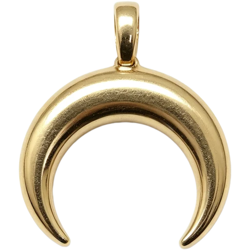 Gold Crescent Moon Charm