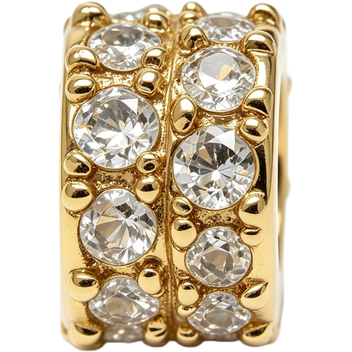Gold Crystal Spacer
