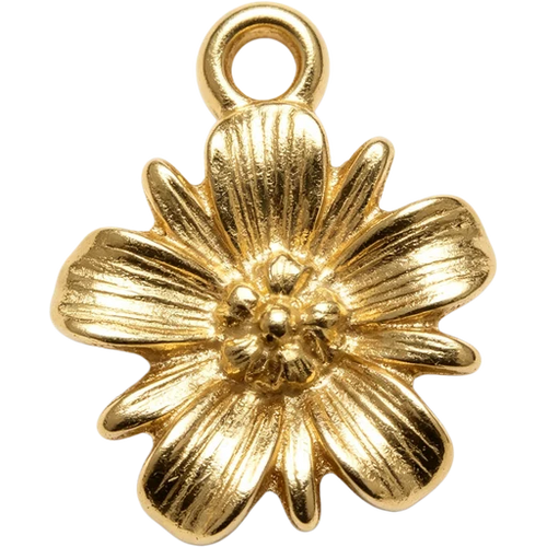 Gold Flower Charm