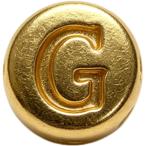 Gold Letter G Spacer
