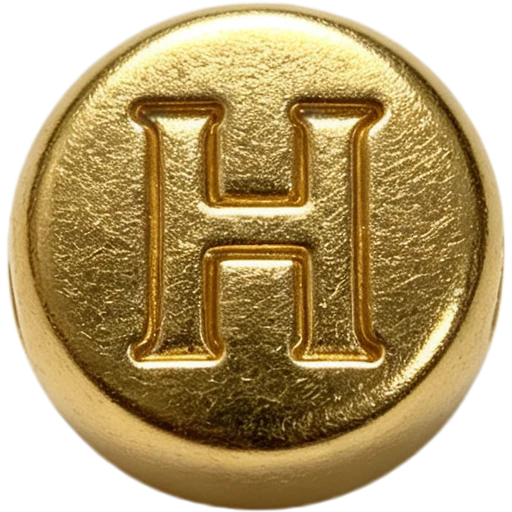 Gold Letter H Spacer