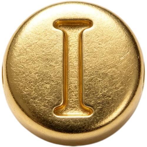 Gold Letter I Spacer
