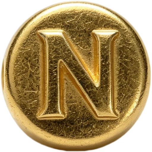 Gold Letter N Spacer