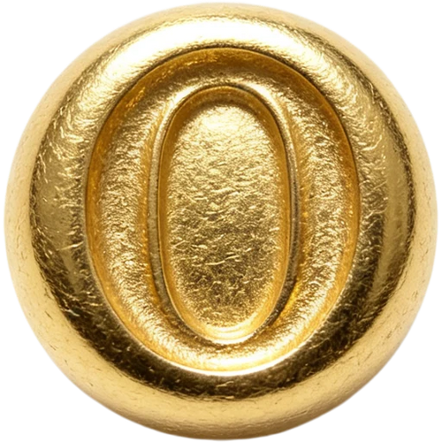 Gold Letter O Spacer