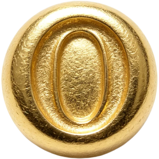 Gold Letter O Spacer