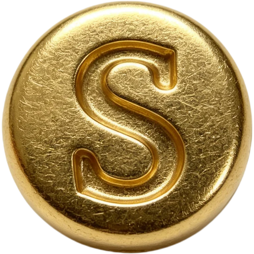 Gold Letter S Spacer
