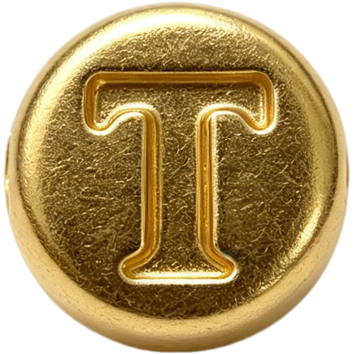 Gold Letter T Spacer