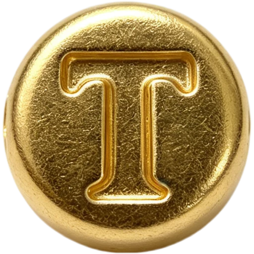 Gold Letter T Spacer