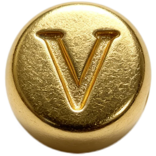 Gold Letter V Spacer