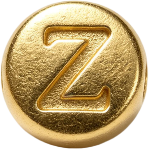 Gold Letter Z Spacer