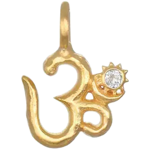 Gold Om Charm