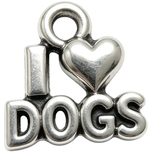 I Love Dogs Charm