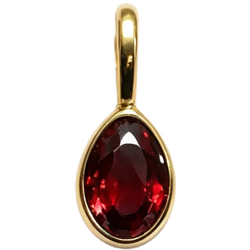 January Garnet Charm