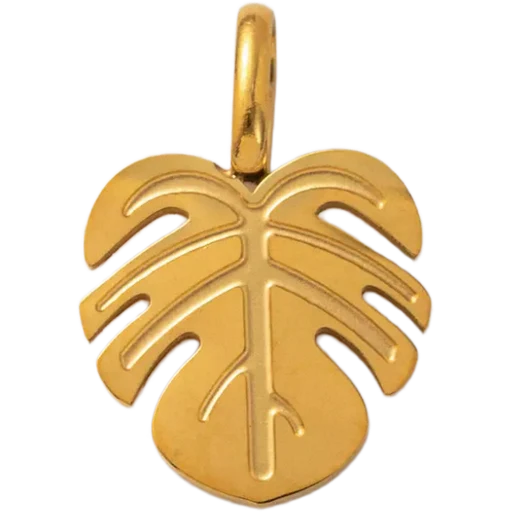 Monstera Leaf Charm