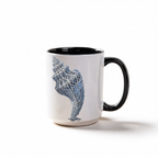 Filigree Seashell Ceramic Mug