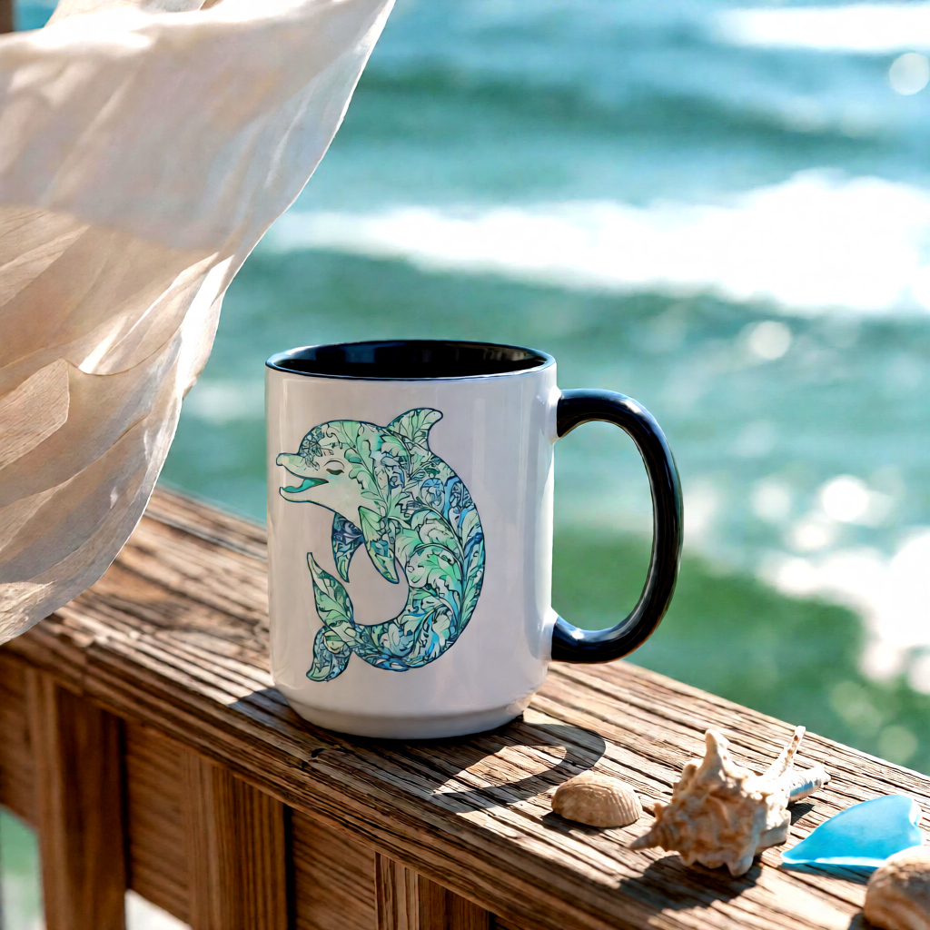 Tidewater Dolphin Ceramic Mug