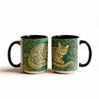 Celtic Cat Ceramic Mug