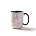 Rose Filigree Unicorn Ceramic Mug