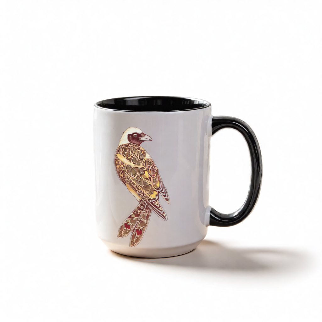 Gilded Raven Ceramic Mug