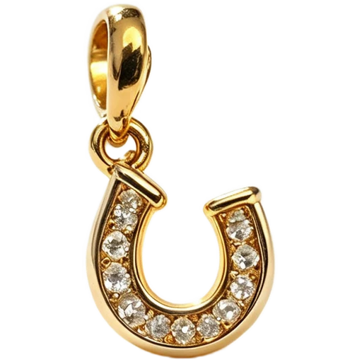 Pave Horseshoe Charm