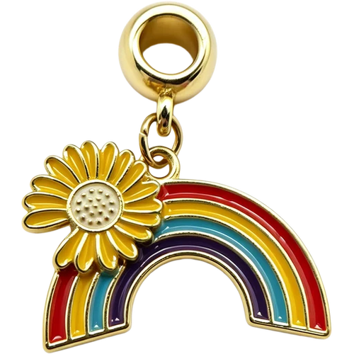 Rainbow Daisy Charm