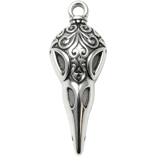 Raven Skull Charm
