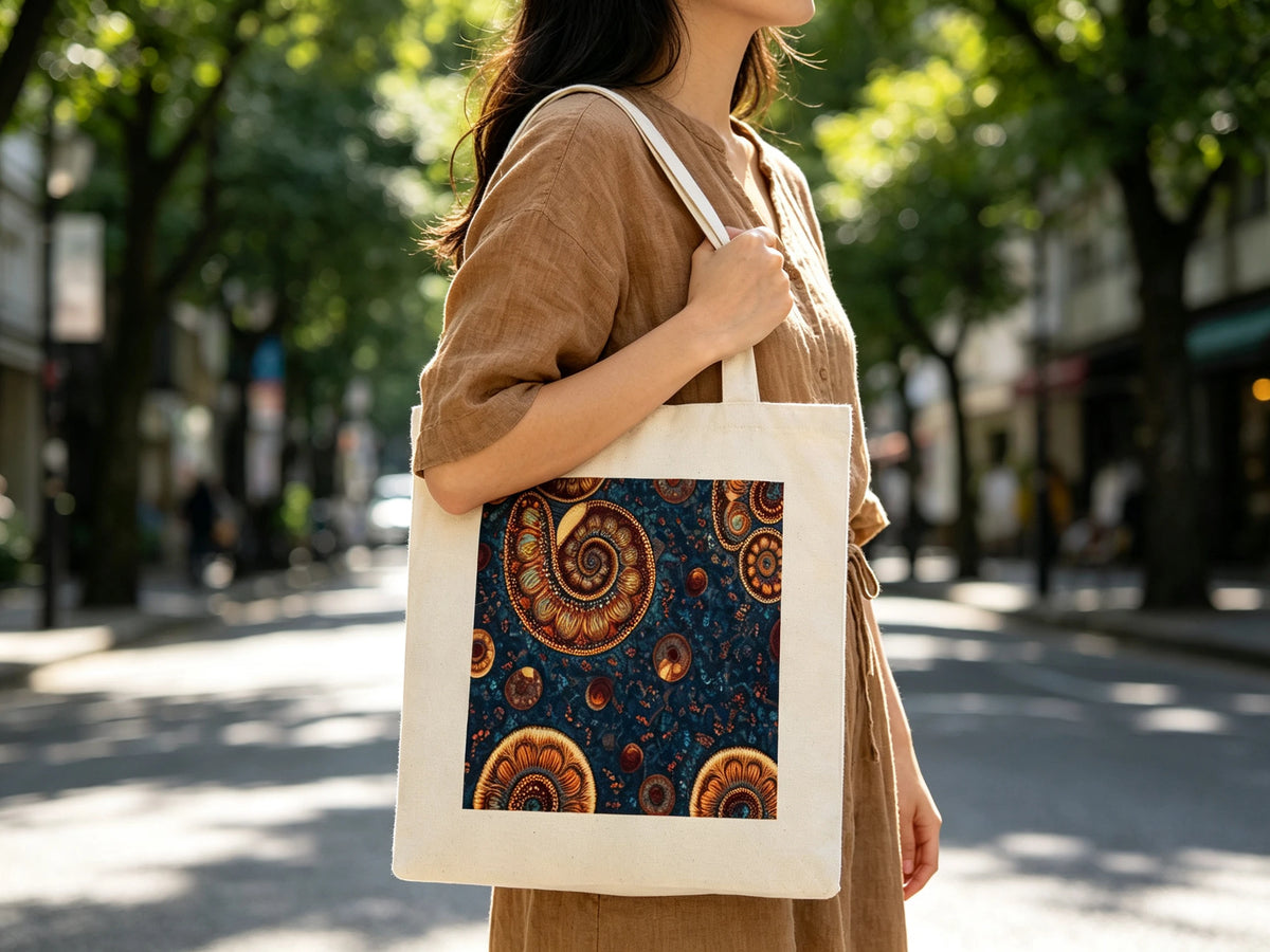 Errand run — canvas tote, city stride