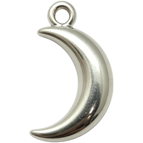 Silver Crescent Moon Charm