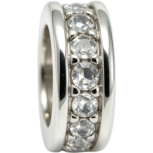 Silver Crystal Channel Spacer