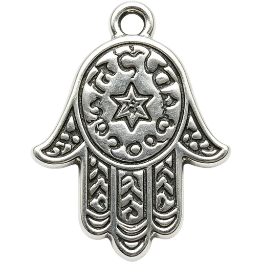 Silver Hamsa Hand Charm