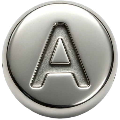 Silver Letter A Spacer