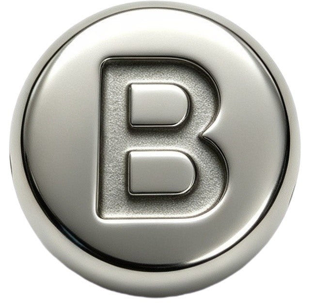Silver Letter B Spacer